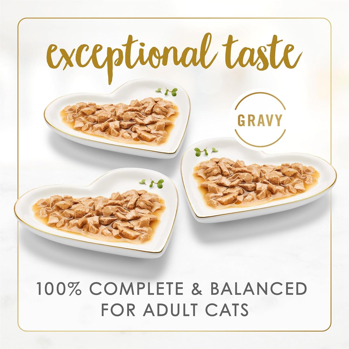Fancy Feast Cat Food Adult Gravy Lovers Poultry & Beef Feast Variety, Wet Food - 30 Pack x 85g Can